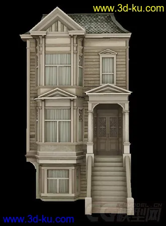 3D打印模型二层小洋楼的图片