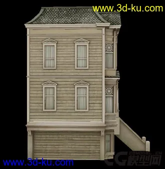 3D打印模型二层小洋楼的图片