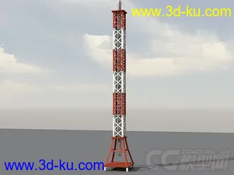 3D打印模型老工业基地建筑和设施，工业工厂城市场景部件系列的图片