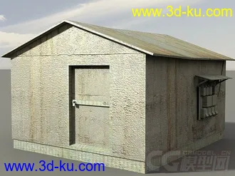 3D打印模型老工业基地建筑和设施，工业工厂城市场景部件系列的图片