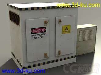 3D打印模型老工业基地建筑和设施，工业工厂城市场景部件系列的图片