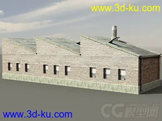 3D打印模型老工业基地建筑和设施，工业工厂城市场景部件系列的图片