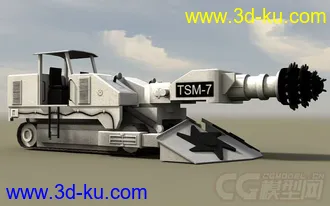 3D打印模型工业工厂城市场景部件系列6 厂房 车间 铲车 钻机车 码头 沙厂的图片