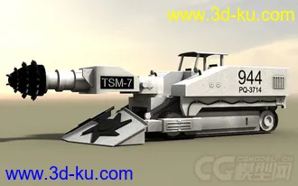 3D打印模型工业工厂城市场景部件系列6 厂房 车间 铲车 钻机车 码头 沙厂的图片