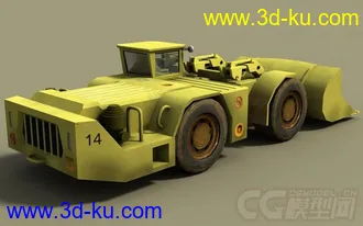 3D打印模型工业工厂城市场景部件系列6 厂房 车间 铲车 钻机车 码头 沙厂的图片