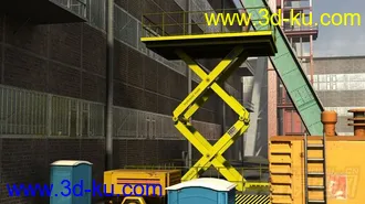 3D打印模型工业工厂城市场景部件的图片