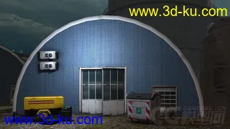 3D打印模型工业工厂城市场景部件的图片