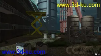 3D打印模型工业工厂城市场景部件的图片