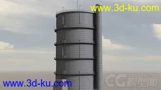 3D打印模型工业工厂城市场景部件的图片