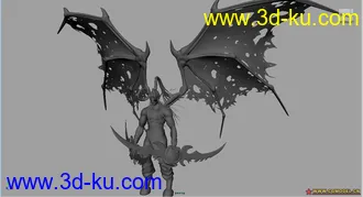 3D打印模型恶魔猎手——伊利丹.怒风的图片