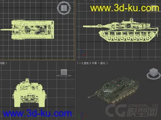 军事坦克模型4的图片