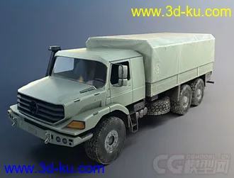军用装甲车3D模型下载 后八轮车的图片