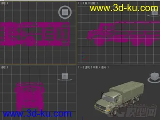 军用装甲车3D模型下载 后八轮车的图片