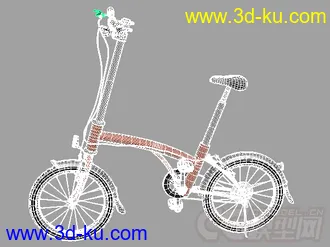 3D打印模型时尚女士自行车的图片