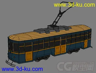 一个低面有轨电车模型的图片