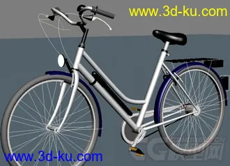 3D打印模型一个女生自行车的图片