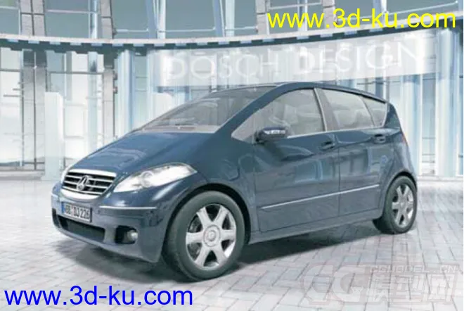 DOSCH 3D奔驰Mercedes_A-Class汽车模型的图片3