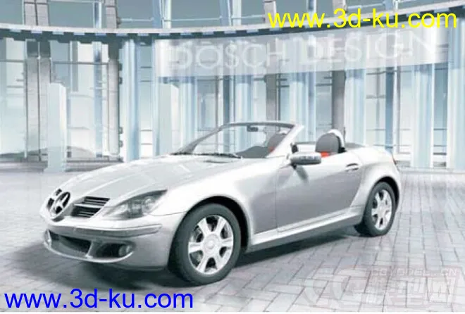 DOSCH 3D奔驰Mercedes_SLK汽车模型的图片3