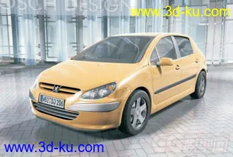 DOSCH 3D标志Peugeot_307汽车模型的图片