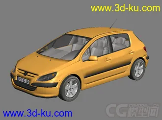 DOSCH 3D标志Peugeot_307汽车模型的图片