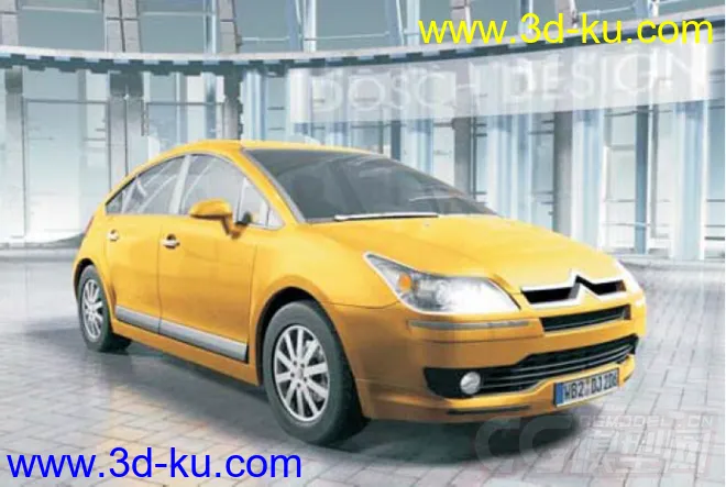 DOSCH 3D雪铁龙Citroen_C4汽车模型的图片3