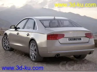 EVERMOTION奥迪A8车模型的图片