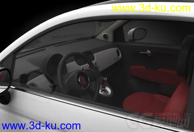 EVERMOTION菲亚特Fiat_500车模型的图片4