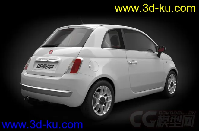 EVERMOTION菲亚特Fiat_500车模型的图片2