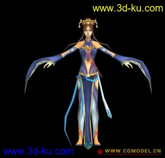 3D打印模型女侠客的图片
