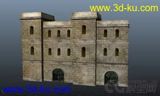 3D打印模型西方古代房子的图片