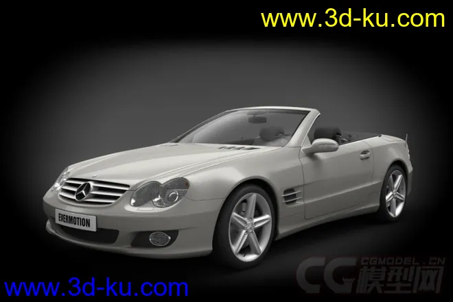 EVERMOTION梅赛德斯-奔驰Mercedes_SL500车模型的图片3