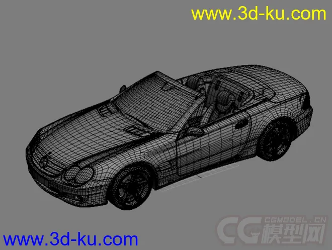 EVERMOTION梅赛德斯-奔驰Mercedes_SL500车模型的图片4