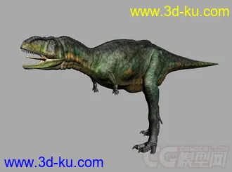 霸王龙写实模型带有跑动动作 有绑定的图片
