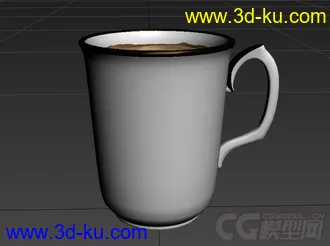 高茶杯高精度写实模型的图片
