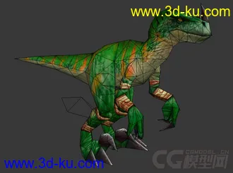 3D打印模型怪物恐龙带有绑定的写实简模的图片