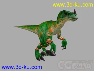 3D打印模型怪物恐龙带有绑定的写实简模的图片