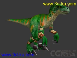 3D打印模型怪物恐龙带有绑定的写实简模的图片
