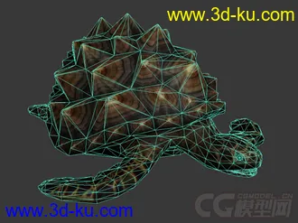 3D打印模型海龟 乌龟 长满背刺的海龟的图片