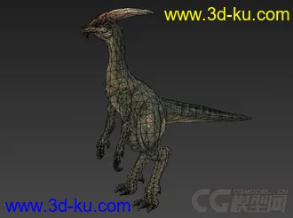 3D打印模型恐龙 头上长有镰刀角的恐龙的图片
