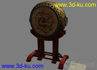 3D打印模型一面精致的鼓的图片