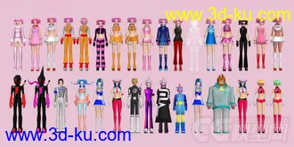 3D打印模型太空频道5 Part2 ULALA  舞拉拉 全服装造型的图片