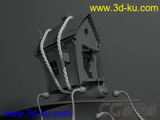 蜗牛房子写实模型的图片