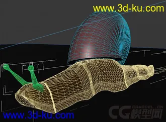 蜗牛写实模型的图片