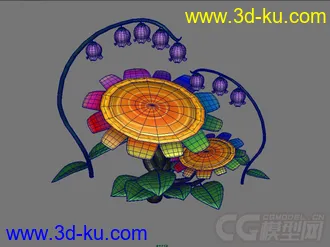 卡通向日葵模型的图片