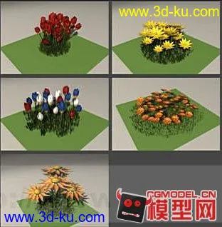 3D打印模型花丛的图片
