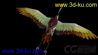 3D打印模型金翼仙鹤的图片