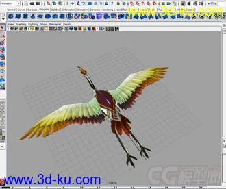3D打印模型金翼仙鹤的图片