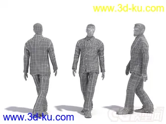 3D打印模型办公室男模的图片