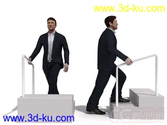穿黑色西装的男人模型的图片