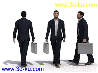穿黑色西装的男人模型的图片